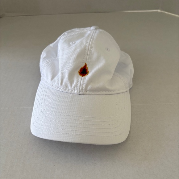 Kate Lord Women's White Hat With Burning Tree Logo. - Picture 1 of 13
